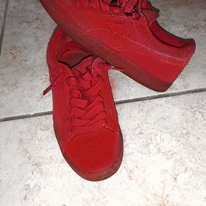 Puma Red Suedes Shoes
